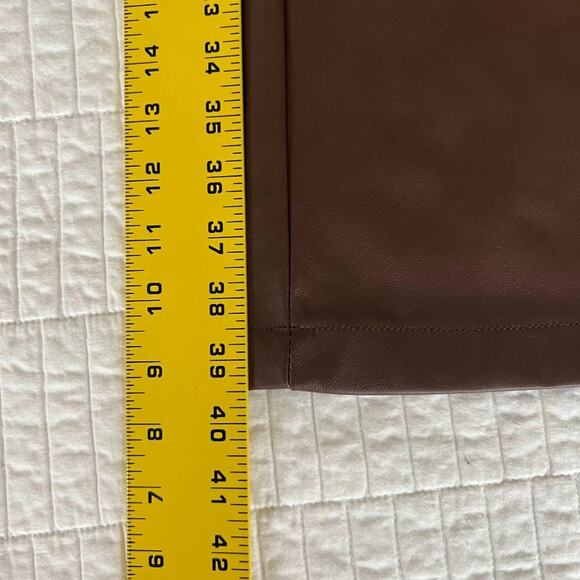 7 for All Mankind Faux Vegan Leather Slim Straight Pants - Picture 8 of 16